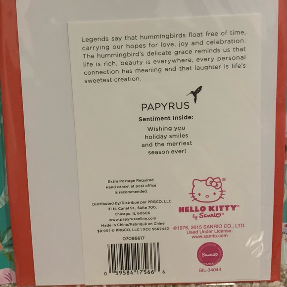 Papyrus Party Supplies Nip 3 Papyrus Hello Kitty Christmas Carda Poshmark